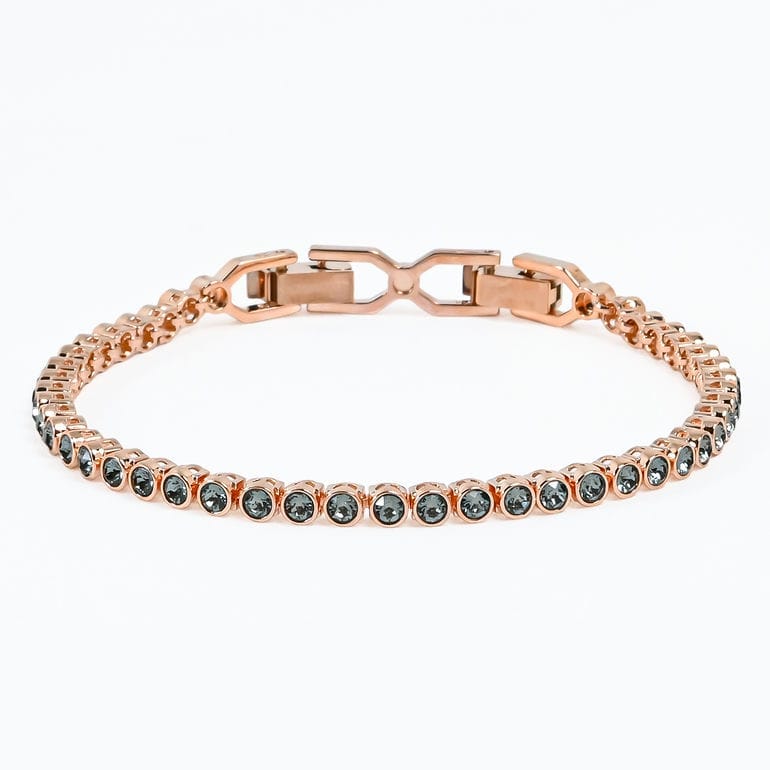 スワロフスキー SWAROVSKI ブレスレット Imber Emily Tennis ブラック ローズゴールド 5734240 ジュエリー アクセサリー【スペシャルラッピング660円(別売り)】