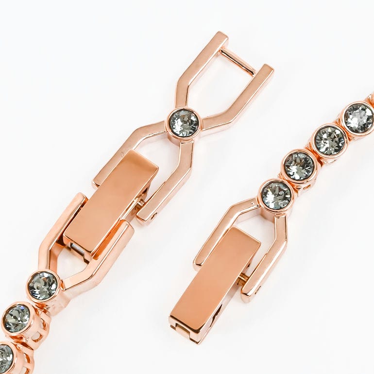 スワロフスキー SWAROVSKI ブレスレット Imber Emily Tennis ブラック ローズゴールド 5734240 ジュエリー アクセサリー【スペシャルラッピング660円(別売り)】