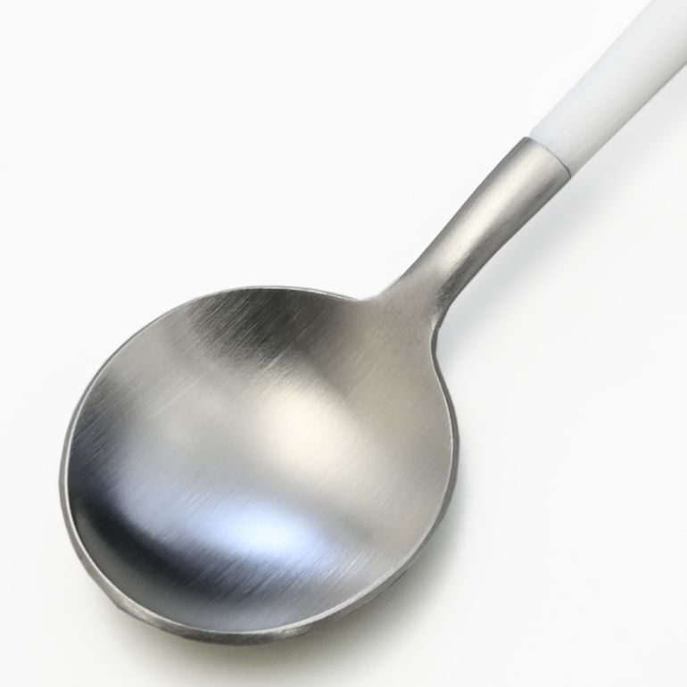 クチポール Cutipol GOA ゴア ホワイト ロングドリンクスプーン 21cm GO.26 W 名入れ可有料 洋食器