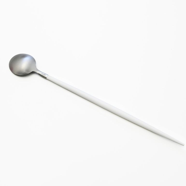 クチポール Cutipol GOA ゴア ホワイト ロングドリンクスプーン 21cm GO.26 W 名入れ可有料 洋食器