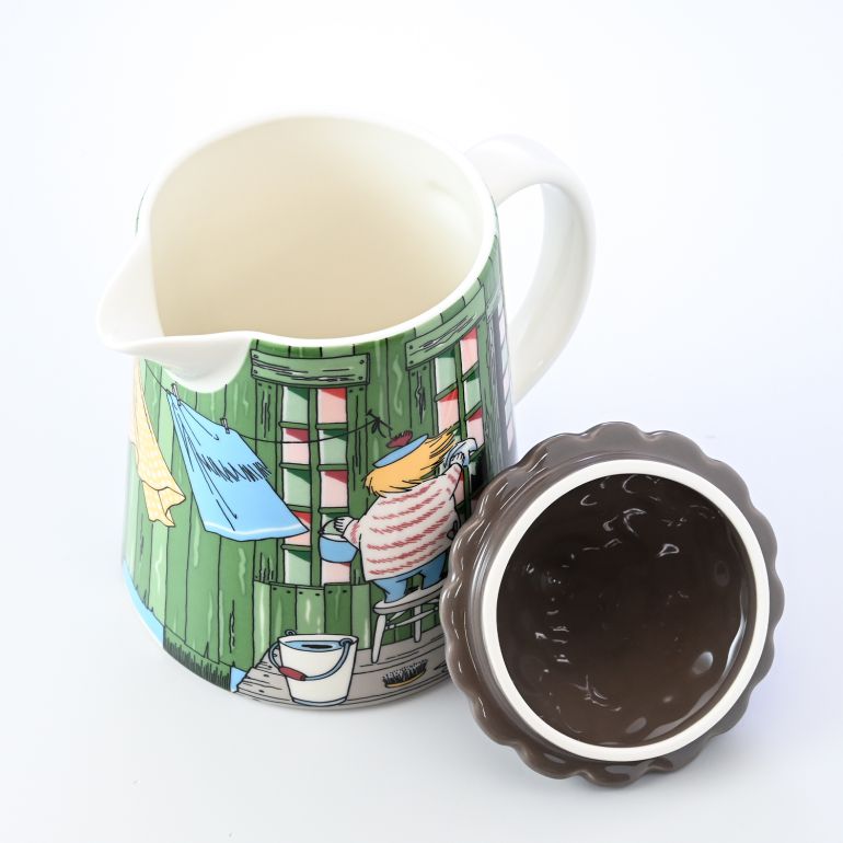 アラビア ARABIA ピッチャー ムーミンシリーズ バスハウス 水差し 1.0L 1055267 北欧食器 洋食器【スペシャルラッピング660円(別売り)】