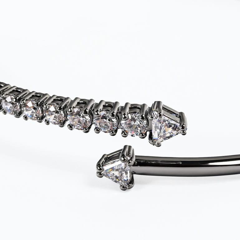 スワロフスキー Swarovski Snake 蛇デザイン シルバーバングル