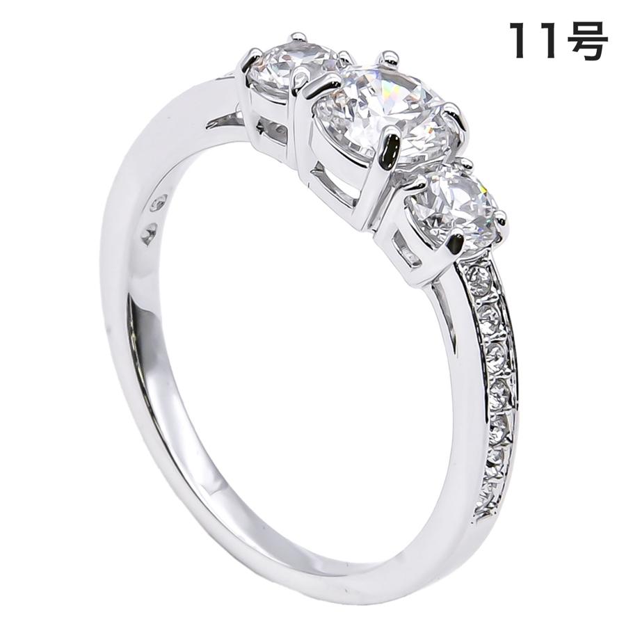 スワロフスキー SWAROVSKI リング レディース 指輪 11号 アトラクトトリロジーラウンド ATTARACT TRILOGY ROUND シルバー 5448901<br>【スペシャルラッピング660円(別売り)】