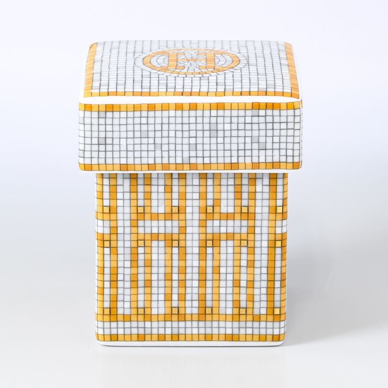 エルメス HERMES モザイク ヴァンキャトル スモール ティー キャディー