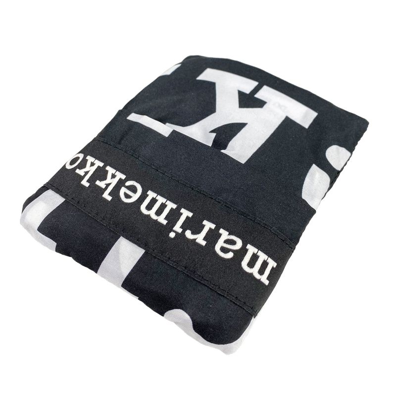 マリメッコ marimekko バッグ エコバッグ 買い物袋 SMARTBAG MARILOGO マリロゴ ブラック 041395 910 (048854 910) 刺しゅう可有料 北欧雑貨 北欧デザイン ネコポス限定 送料無料<br>【スペシャルラッピング660円(別売り)】