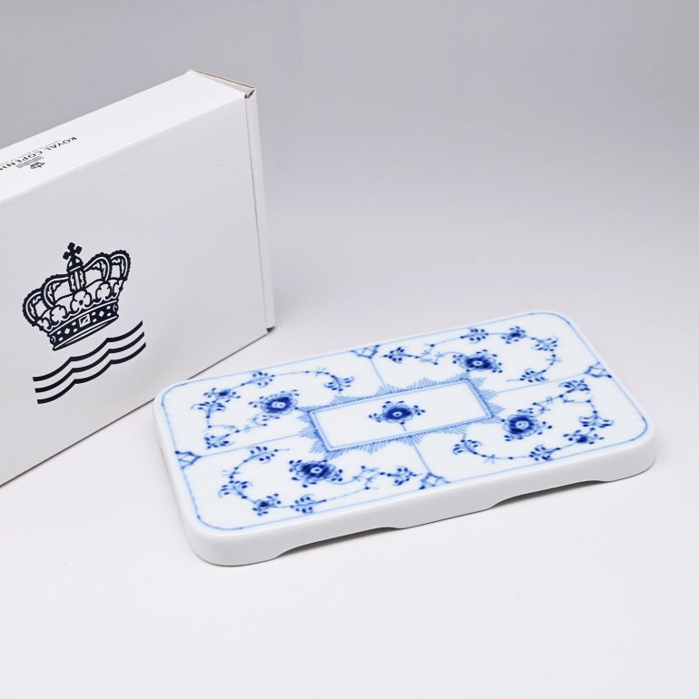 ロイヤルコペンハーゲン　長方形トレイ1990年代ブルーフルーテッド　デンマーク製 ロイヤルコペンハーゲン ROYAL COPENHAGEN ブルーフルーテッド