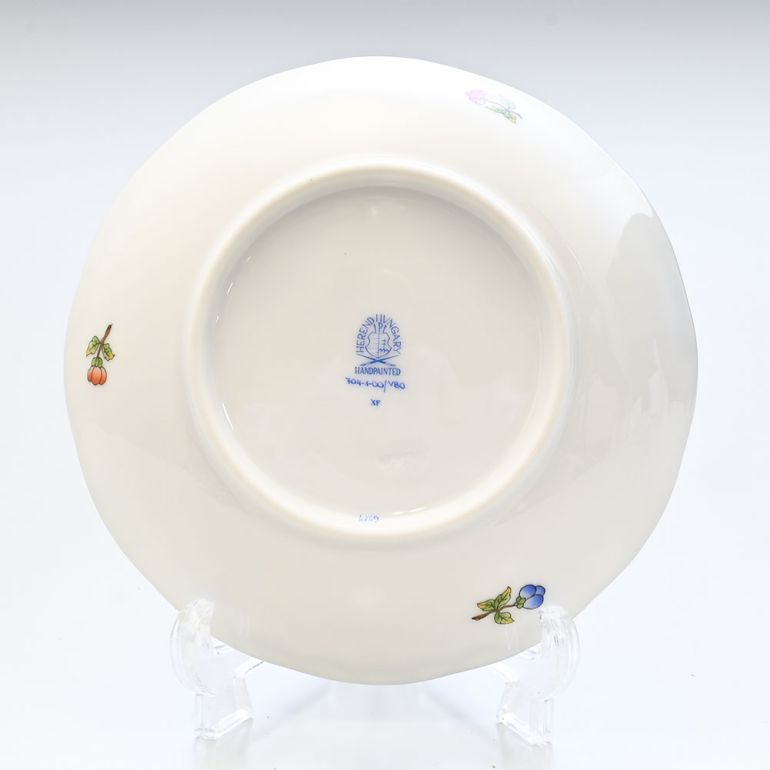 ヘレンド フルーツボウル ヴィクトリアブーケ 洋食器 手描き 13.5cm 