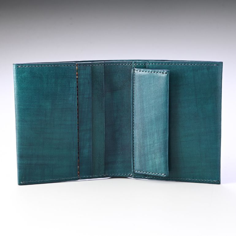 ポールスミス Paul Smith 二つ折り財布 メンズ ブラッシュストローク ティール 7510/KBRUSH 40 Made in ITALY 【スペシャルラッピング660円(別売り)】
