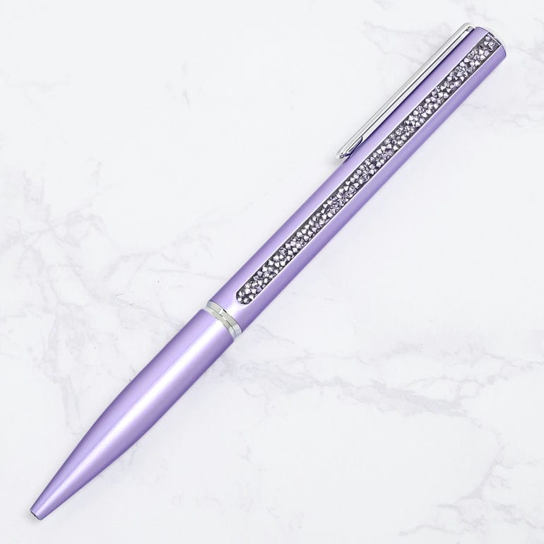 【名入れ可有料】スワロフスキー SWAROVSKI ボールペン Crystal Shimmer Glide クリスタル シマー グライド パープル 5707707 筆記具 高級