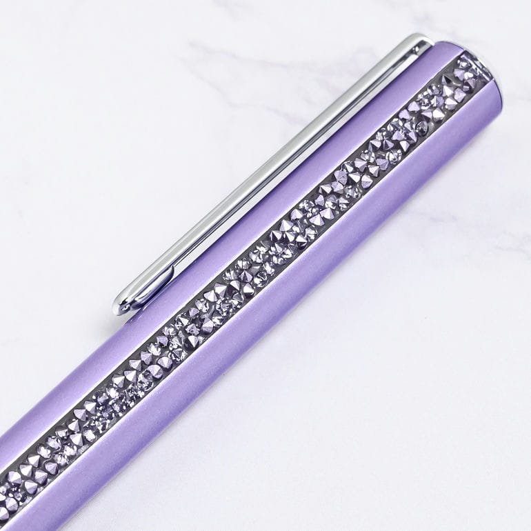 【名入れ可有料】スワロフスキー SWAROVSKI ボールペン Crystal Shimmer Glide クリスタル シマー グライド パープル 5707707 筆記具 高級