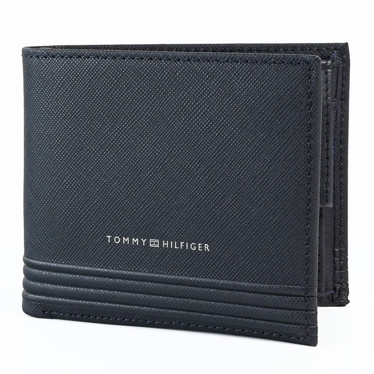 【名入れ可有料】高品質ヨーロッパ輸入モデル トミーヒルフィガー TOMMY HILFIGER 二つ折り財布 小銭入れ付 BUSINESS CC AND COIN スペースブルー AM0AM13259 DW6 SPACE BLUE ウォレット 折財布【スペシャルラッピング660円(別売り)】