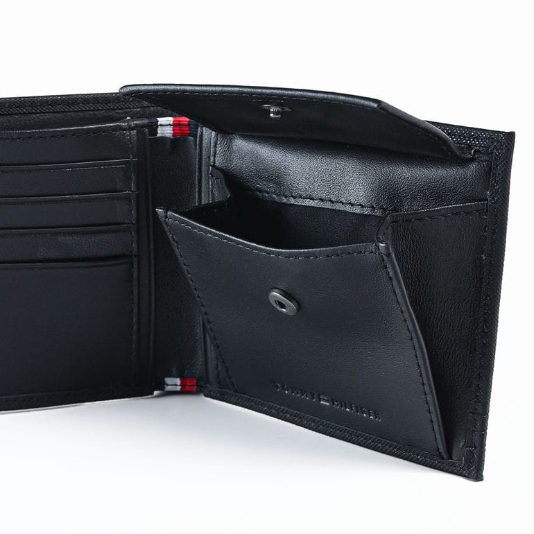 【名入れ可有料】高品質ヨーロッパ輸入モデル トミーヒルフィガー TOMMY HILFIGER 二つ折り財布 小銭入れ付 BUSINESS CC AND COIN スペースブルー AM0AM13259 DW6 SPACE BLUE ウォレット 折財布【スペシャルラッピング660円(別売り)】