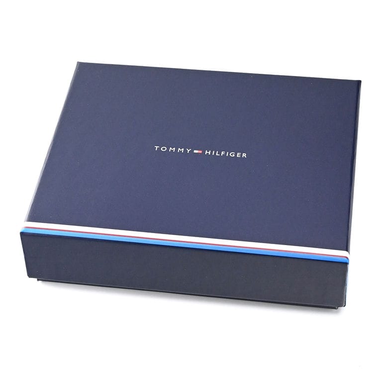 【名入れ可有料】高品質ヨーロッパ輸入モデル トミーヒルフィガー TOMMY HILFIGER 二つ折り財布 小銭入れ付 BUSINESS CC AND COIN スペースブルー AM0AM13259 DW6 SPACE BLUE ウォレット 折財布【スペシャルラッピング660円(別売り)】