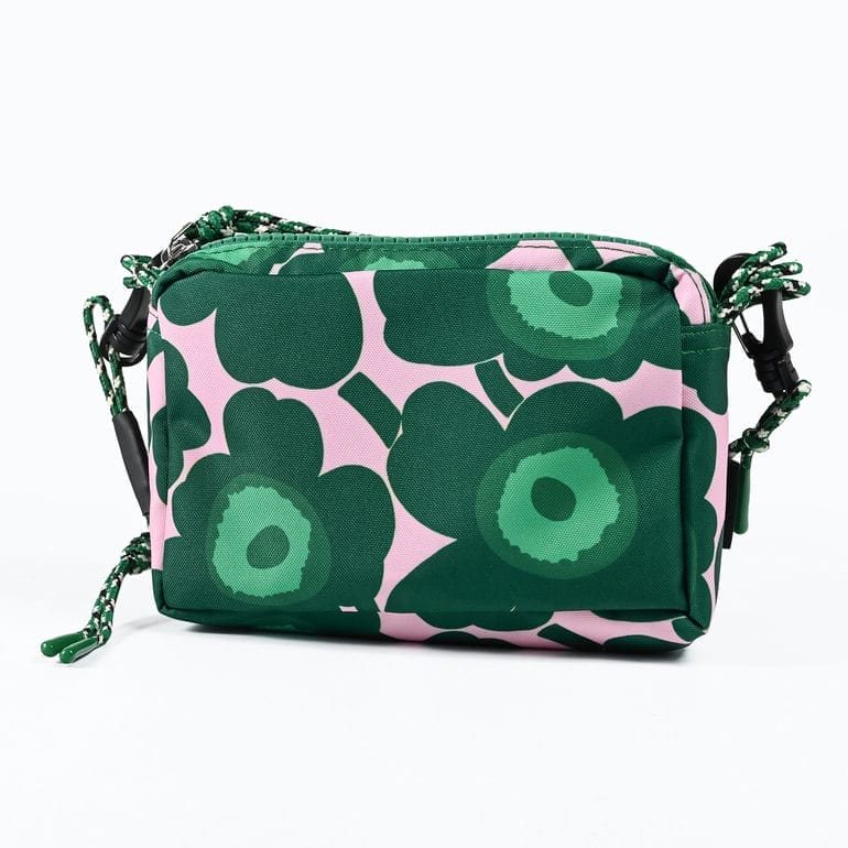 新品 マリメッコ Marimekko ショルダーバッグ ピィイルト ウニッコ モノ ミニ クロスボディ ブラック/ダークグリーン marimekko（マリメッコ） 並行輸入 ショルダーバッグ ピィイルト