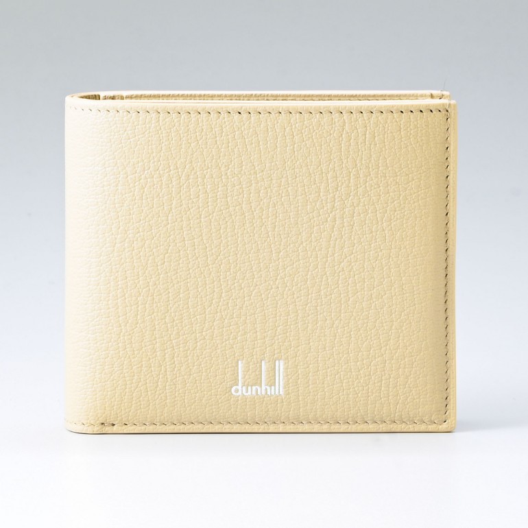 ダンヒル dunhill 財布 二つ折り財布 メンズ デューク ファインレザー ナチュラル(ベージュ) 20F2320GS105R 名入れ可有料 箔押し<br>【スペシャルラッピング660円(別売り)】