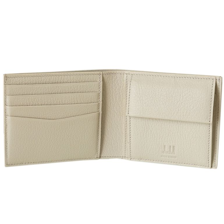 ダンヒル dunhill 財布 二つ折り財布 メンズ デューク ファインレザー ナチュラル(ベージュ) 20F2320GS105R 名入れ可有料 箔押し<br>【スペシャルラッピング660円(別売り)】