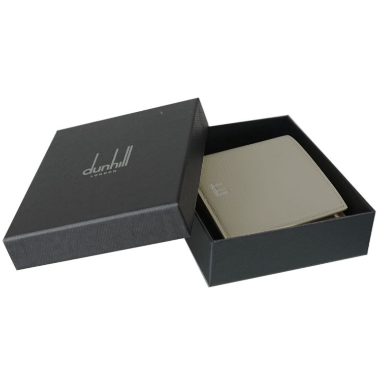ダンヒル dunhill 財布 二つ折り財布 メンズ デューク ファインレザー ナチュラル(ベージュ) 20F2320GS105R 名入れ可有料 箔押し<br>【スペシャルラッピング660円(別売り)】