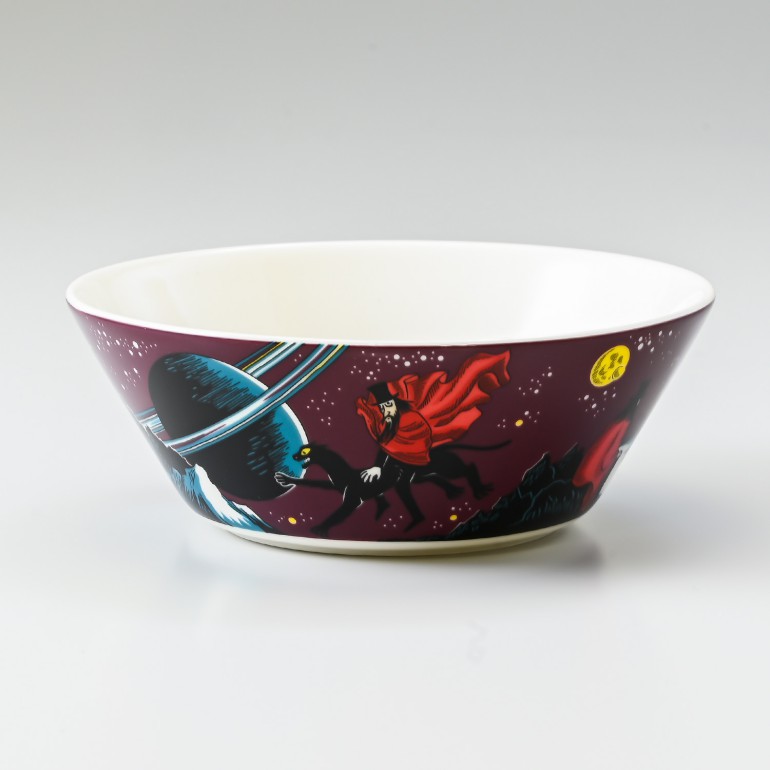 アラビア ボウル 絵皿 15cm ムーミンコレクション 飛行おに Hobgoblin purple 1025545 北欧食器 洋食器【スペシャルラッピング660円(別売り)】