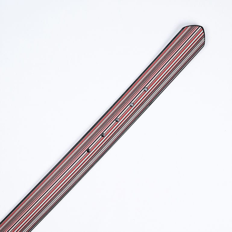 ポールスミス Paul Smith ベルト リバーシブル ロゴ シグネチャー メンズ ブラック×ストライプ 7738 AMUBEL 79 英国