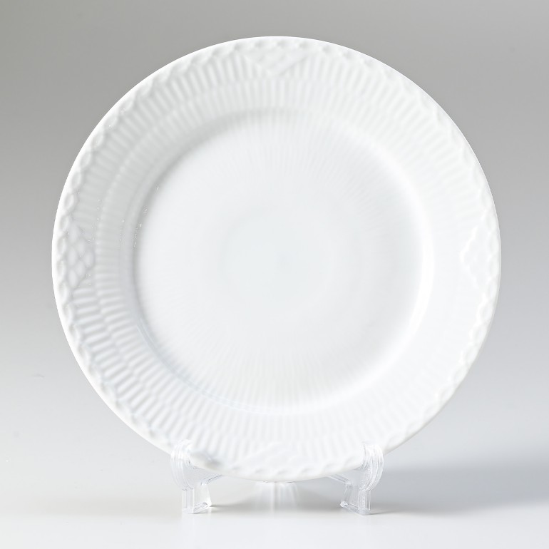 ロイヤルコペンハーゲン ホワイトフルーテッド ハーフレース 19cm プレート フラット 1128620 名入れ可有料 1017293 北欧食器 洋食器 【スペシャルラッピング660円(別売り)】