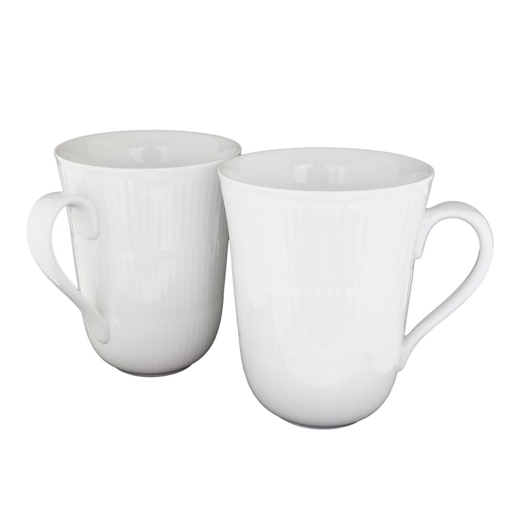 ロイヤルコペンハーゲン ホワイトフルーテッド マグカップ ペア 330ml