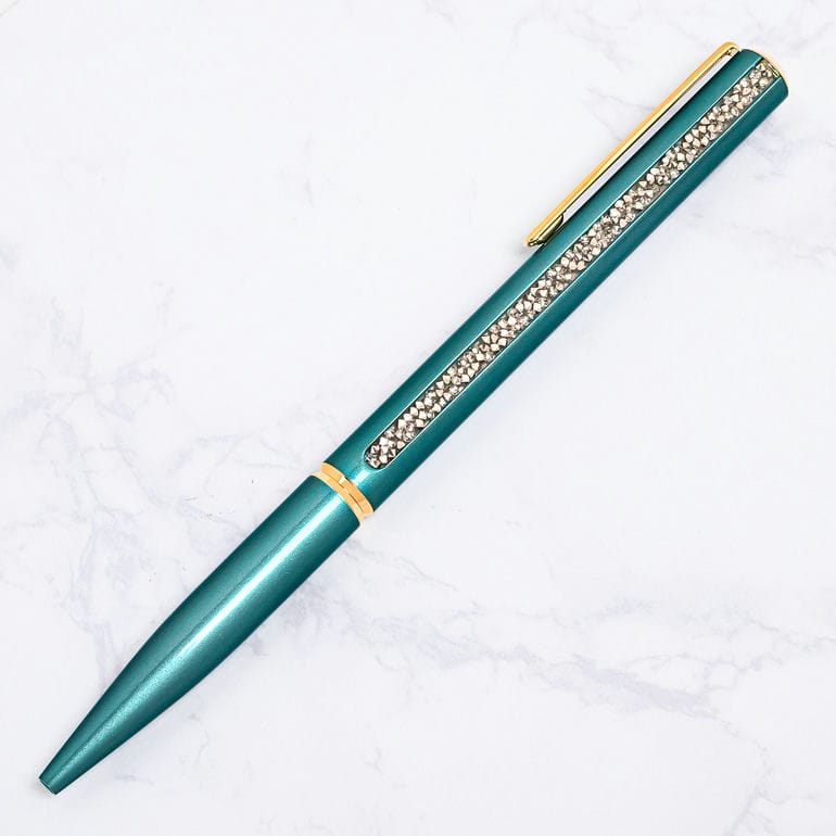 【名入れ可有料】スワロフスキー SWAROVSKI ボールペン Crystal Shimmer Glide クリスタル シマー グライド グリーン 5707708 筆記具 高級