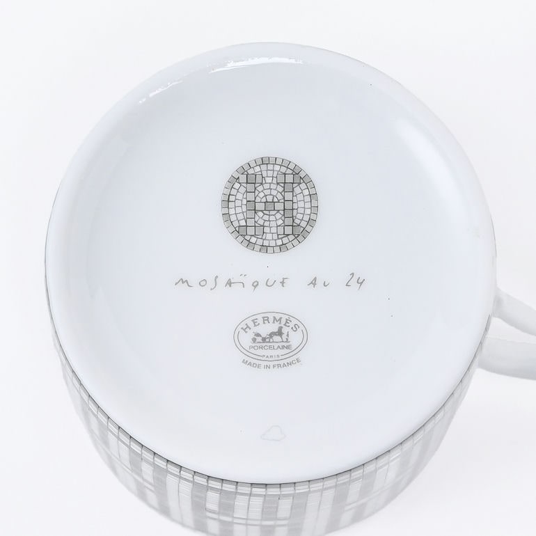 エルメス HERMES モザイク ヴァンキャトル プラチナ 35017P2 コーヒー