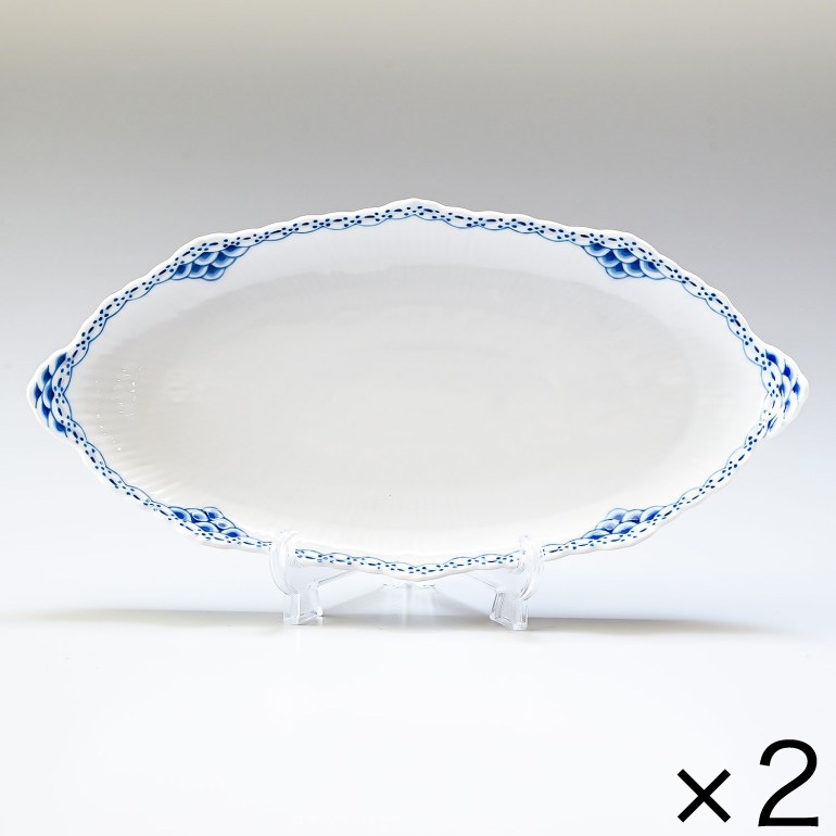 2個セット ロイヤルコペンハーゲン プリンセス プレート 24.5cm ピックルディッシュ 1104349 1017254 北欧食器 洋食器 ROYAL COPENHAGEN【スペシャルラッピング660円(別売り)】