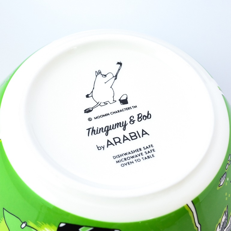 アラビア ボウル 絵皿 15cm ムーミンコレクション トフスランとビフスラン Thingumy and Bob green 1025548 北欧食器 洋食器 名入れ可有料【スペシャルラッピング660円(別売り)】