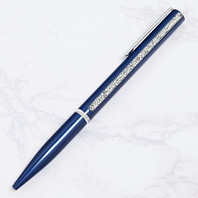 【名入れ可有料】スワロフスキー SWAROVSKI ボールペン Crystal Shimmer Glide クリスタル シマー グライド ブルー 5707709 筆記具 高級