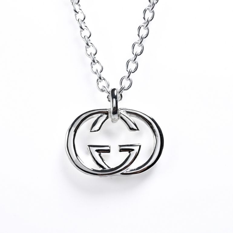 グッチ GUCCI ネックレス ジュエリー ペンダント GGロゴモチーフネックレス シルバー925 ロゴデザインペンダント YBB190484 J8400 8106 名入れ可有料【スペシャルラッピング660円(別売り)】