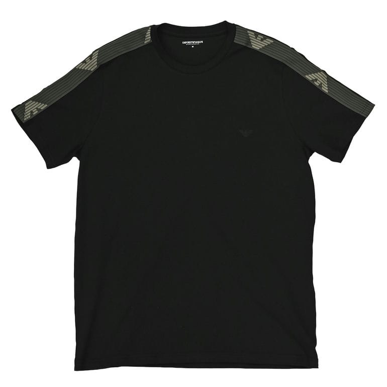 エンポリオ アルマーニ Tシャツ カットソー 半袖 クルーネック 全3サイズ メンズ アンダーウェア ブランドロゴ ブラック EM000377 AF10773 UC001 MADE IN ITALY EMPORIO ARMANI 父の日<br>【スペシャルラッピング660円(別売り)】