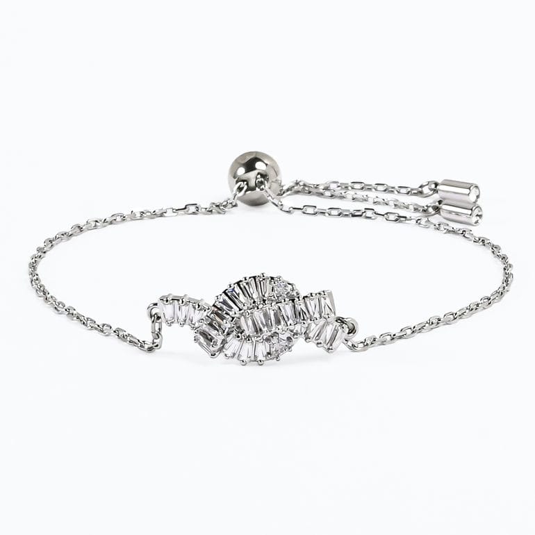 スワロフスキー SWAROVSKI ブレスレット Matrix マトリックス ツイスト リボン クリア シルバー 5731101 ジュエリー アクセサリー【スペシャルラッピング660円(別売り)】