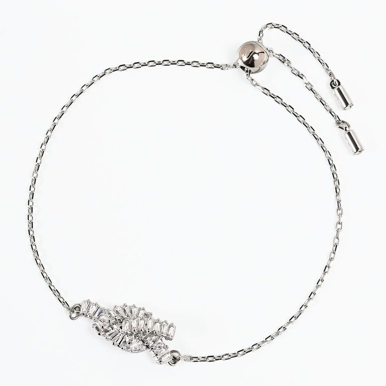 スワロフスキー SWAROVSKI ブレスレット Matrix マトリックス ツイスト リボン クリア シルバー 5731101 ジュエリー アクセサリー【スペシャルラッピング660円(別売り)】