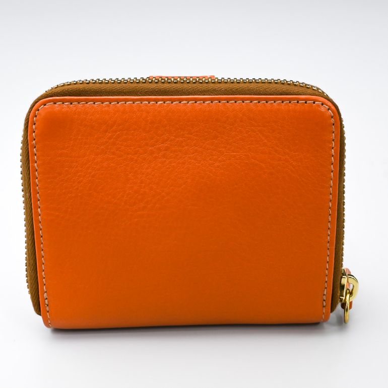 イルビゾンテ IL BISONTE 財布 二つ折り財布 ラウンドファスナー バケッタレザー ブラウン ヤキヌメ SMW067PV0005CA106B 箔押し名入れ可有料【スペシャルラッピング660円(別売り)】