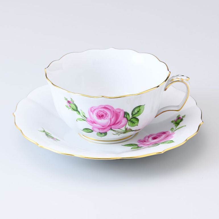 マイセン ピンクローズ 大皿 28cm マイセン マイセンのバラ（ピンク