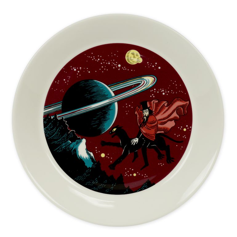 アラビア プレート 絵皿 19.5cm ムーミンコレクション 飛行おに Hobgoblin purple 1025546 北欧食器 洋食器【スペシャルラッピング660円(別売り)】