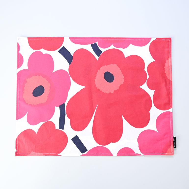 マリメッコ marimekko プレイスマット ランチョンマット PIENI UNIKKO ピエニ ウニッコ レッド×ホワイト 071694 001 北欧雑貨 北欧デザイン