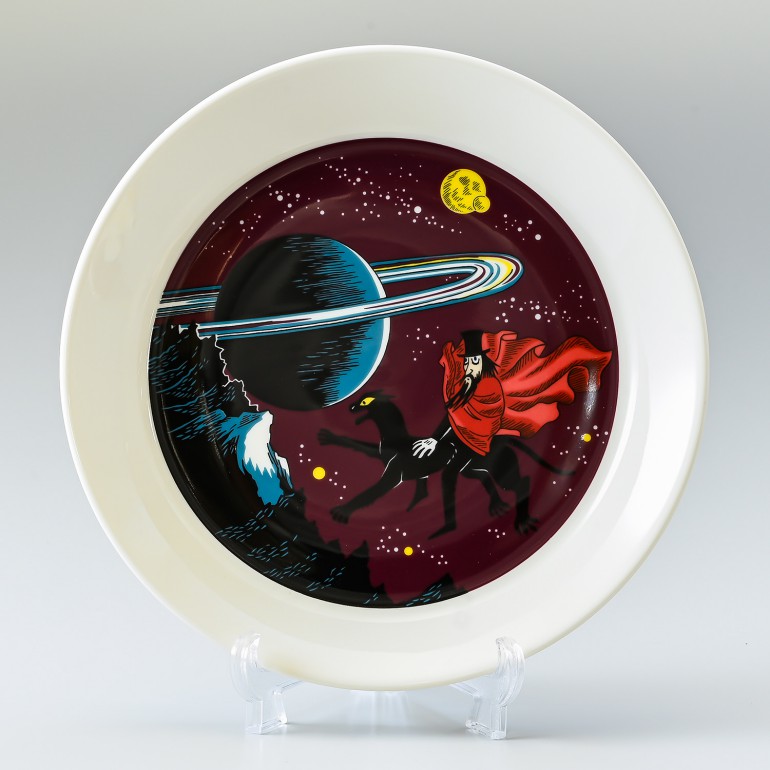 アラビア プレート 絵皿 19.5cm ムーミンコレクション 飛行おに Hobgoblin purple 1025546 北欧食器 洋食器【スペシャルラッピング660円(別売り)】