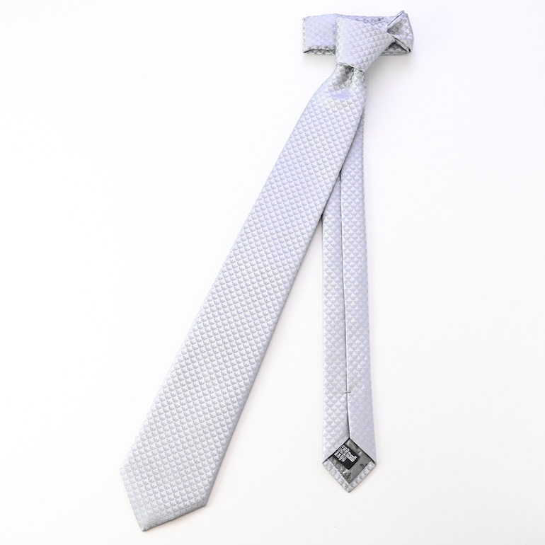 エンポリオ アルマーニ EMPORIO ARMANI ネクタイ メンズ シルバー 大剣幅7.5cm シルク100% イーグル 340075 CC113 00017 MADE IN ITALY 名入れ刺しゅう可有料