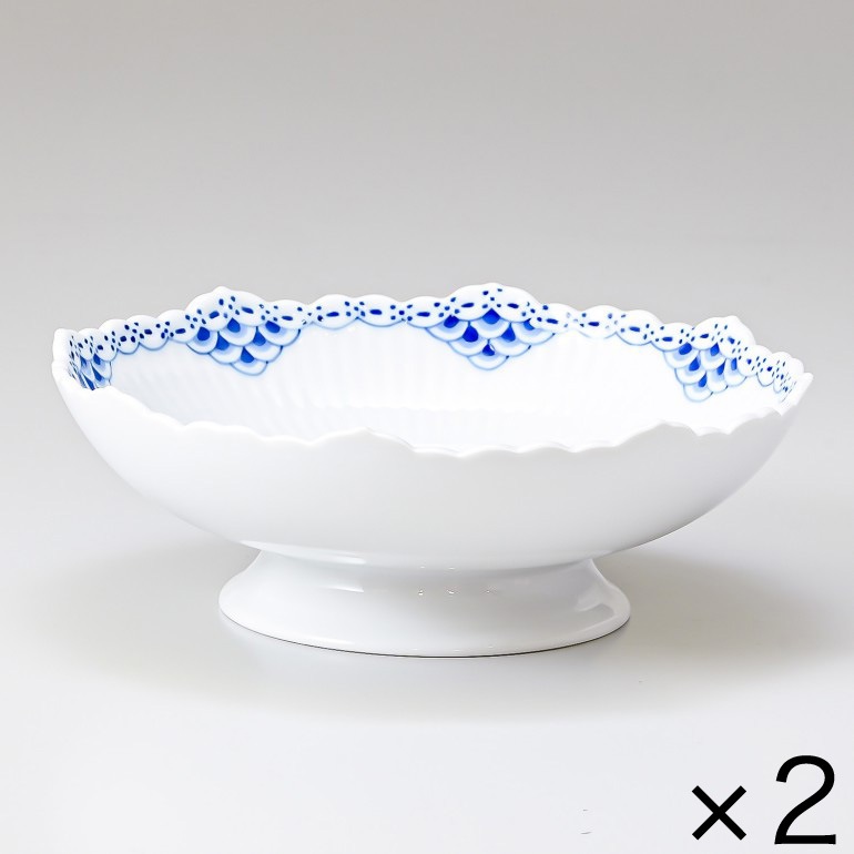 2個セット ロイヤルコペンハーゲン プリンセス プレート ケーキディッシュ 足つき 17.5cm 1104427 1026451 北欧食器 洋食器 【スペシャルラッピング1100円(別売り)】