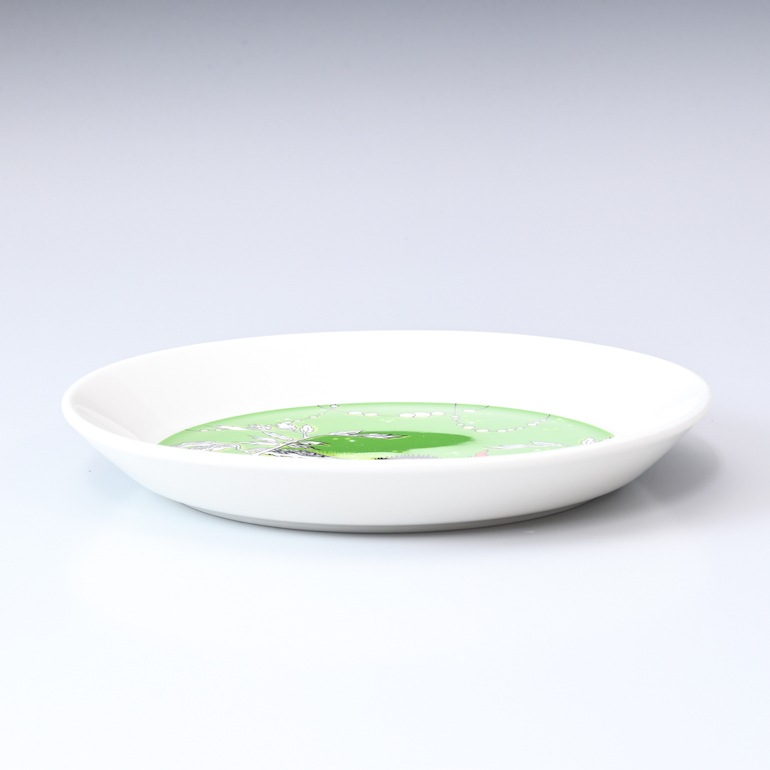 アラビア プレート 絵皿 19.5cm ムーミンコレクション トフスランとビフスラン Thingumy and Bob green 1025549 北欧食器 洋食器 名入れ可有料【スペシャルラッピング660円(別売り)】