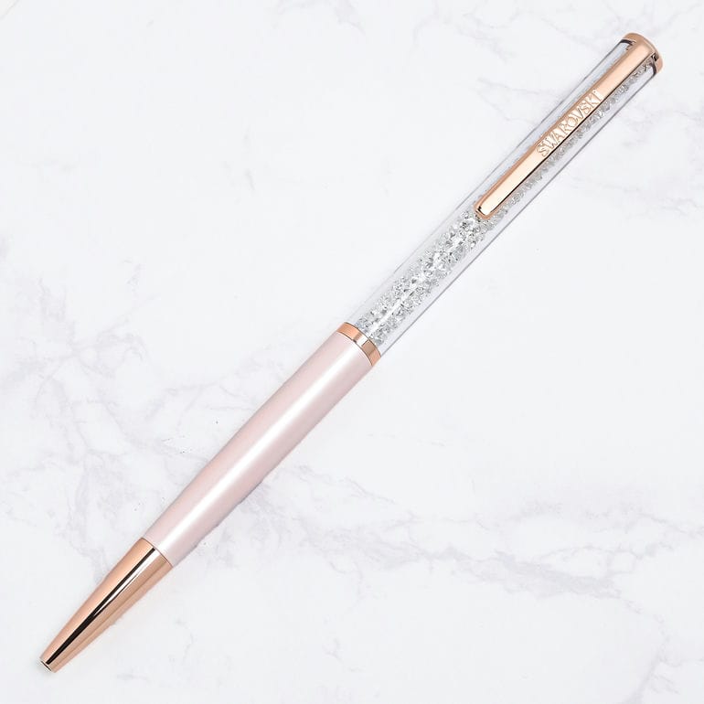 【名入れ可有料】スワロフスキー SWAROVSKI ボールペン スリムタイプ Crystalline Silk クリスタルライン シルク ピンク 5709614 筆記具 高級