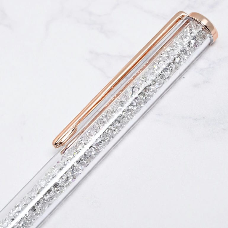 【名入れ可有料】スワロフスキー SWAROVSKI ボールペン スリムタイプ Crystalline Silk クリスタルライン シルク ピンク 5709614 筆記具 高級