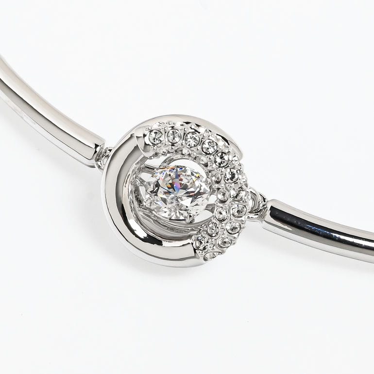 スワロフスキー SWAROVSKI ブレスレット バングル Dextera クリア シルバー 5733999 ジュエリー アクセサリー【スペシャルラッピング660円(別売り)】