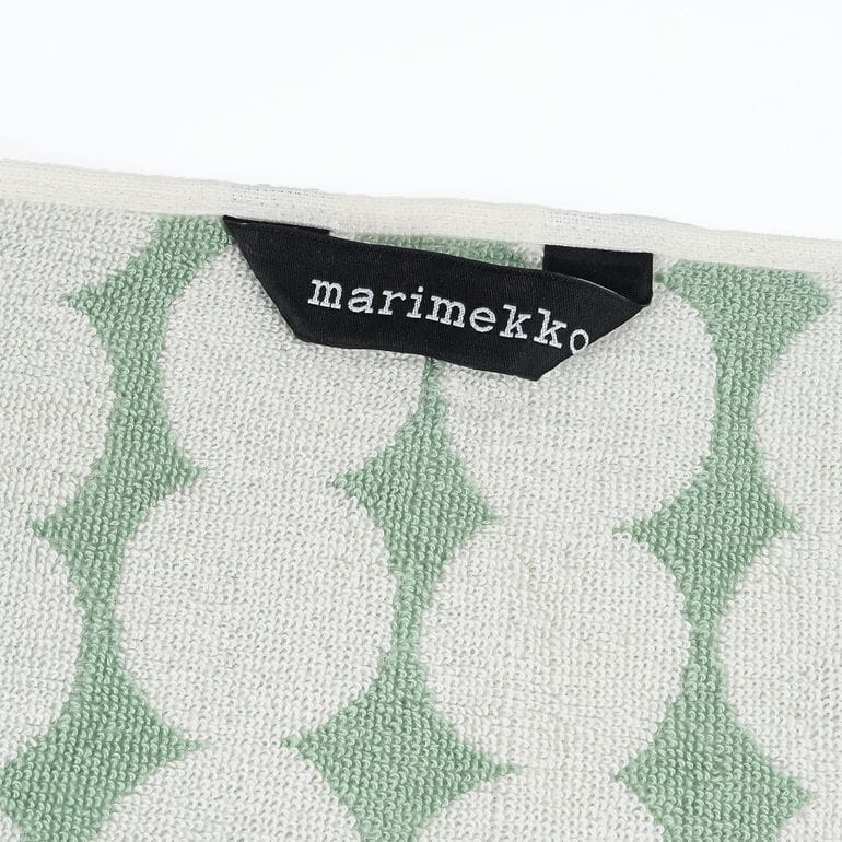 マリメッコ marimekko タオル 50×70cm ゲストタオル フェイスタオル ラシィマット セージ オフホワイト 75137 075137 160 北欧雑貨 北欧デザイン ネコポス限定<br>【スペシャルラッピング660円(別売り)】