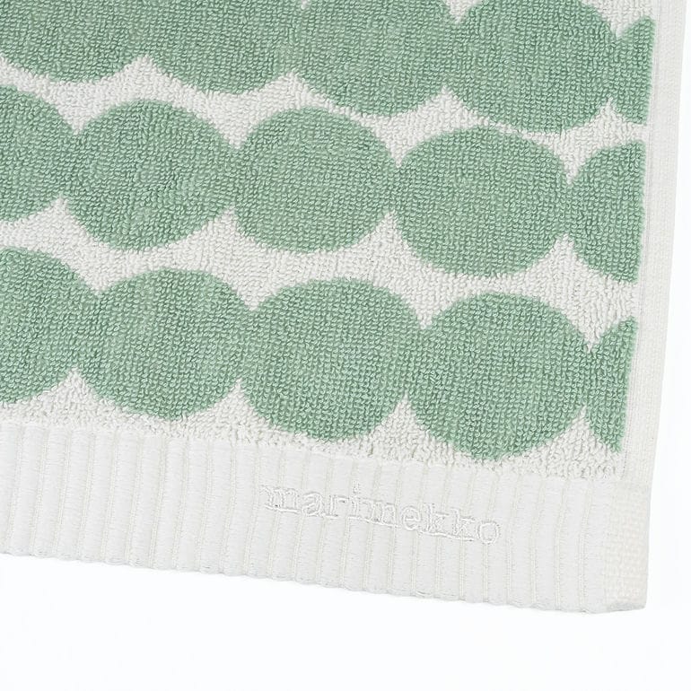 マリメッコ marimekko タオル 50×70cm ゲストタオル フェイスタオル ラシィマット セージ オフホワイト 75137 075137 160 北欧雑貨 北欧デザイン ネコポス限定<br>【スペシャルラッピング660円(別売り)】
