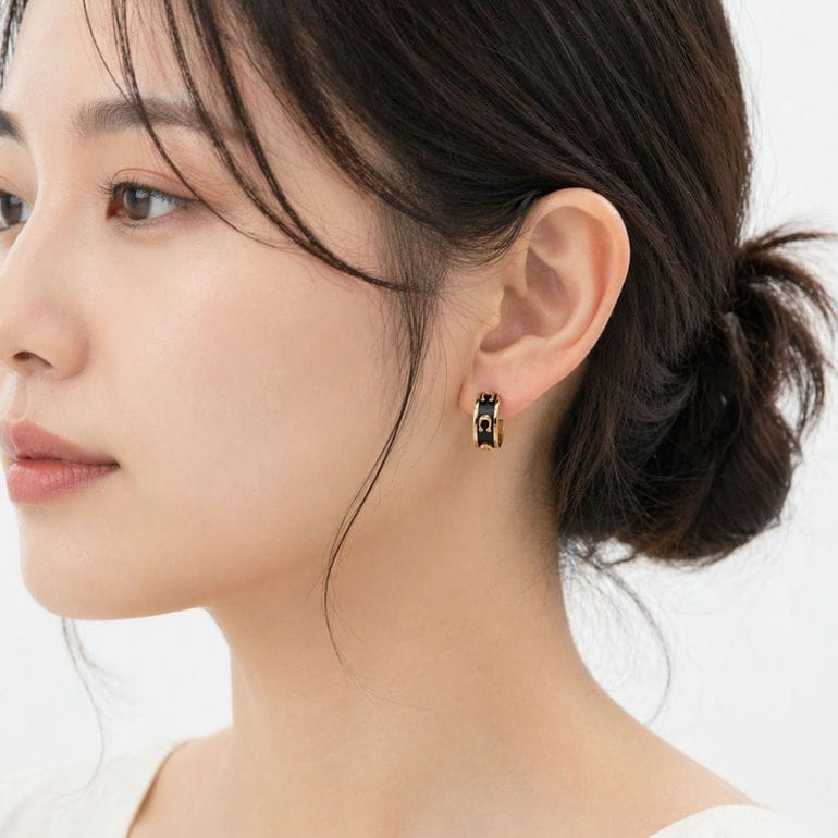 コーチ COACH ピアス フープ型スタッドピアス シグネチャー Cロゴ