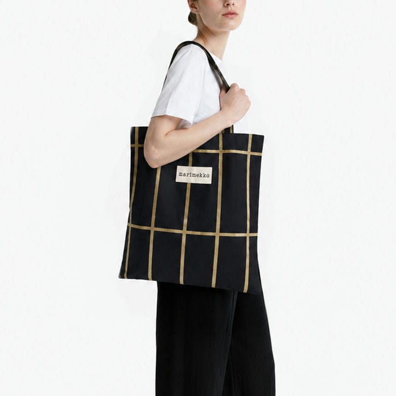 名入れ可有料】マリメッコ marimekko トートバッグ Tiiliskivi ティ 