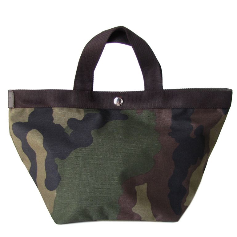 エルベシャプリエ トートバッグ レディース 舟形 M コーデュラナイロン カモフラージュ 迷彩 707W 49